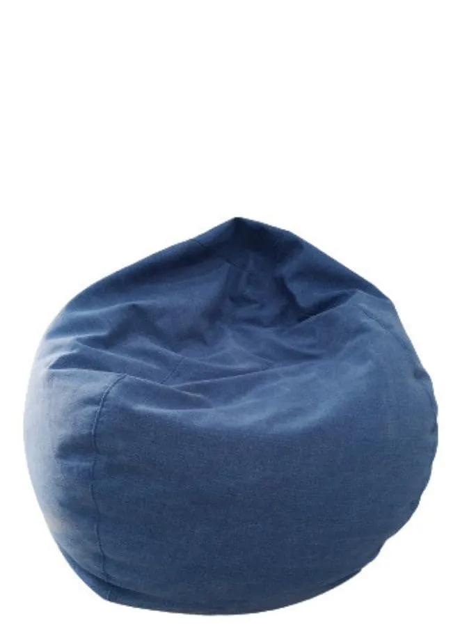 Solid Multi-Purpose Bean Bag With Polystyrene Filling, Large, Blue