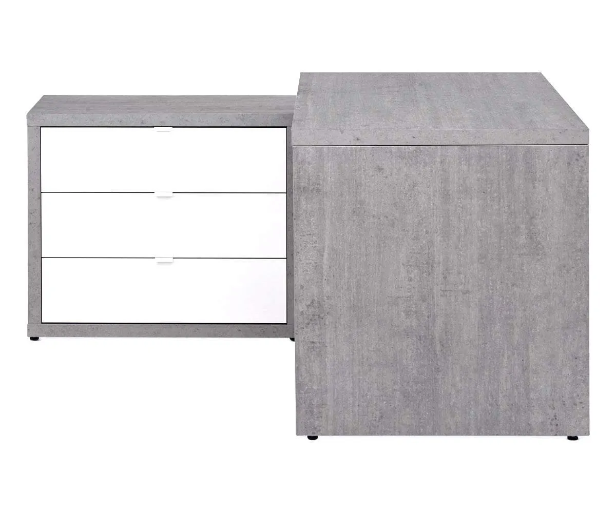 Sten 60" Desk With Storage Return