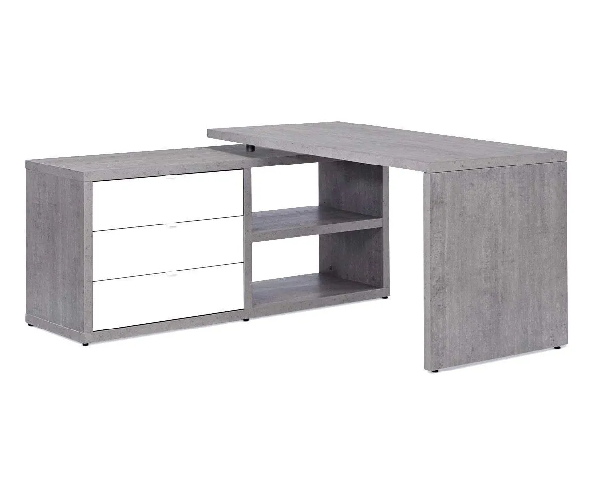 Sten 60" Desk With Storage Return