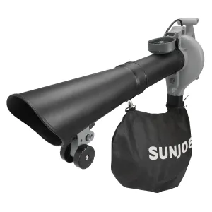 Sun Joe SBJ606E-GA-GRY 4-in-1 Electric Blower | 250 MPH | 14 Amp | Vacuum | Mulcher | Gutter Cleaner (Grey)