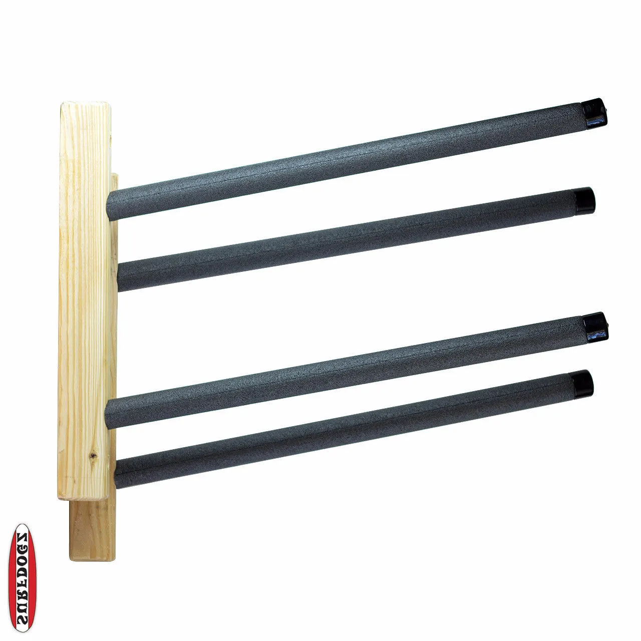 SUP Wall Rack - Double Wooden Rough 'n' Ready