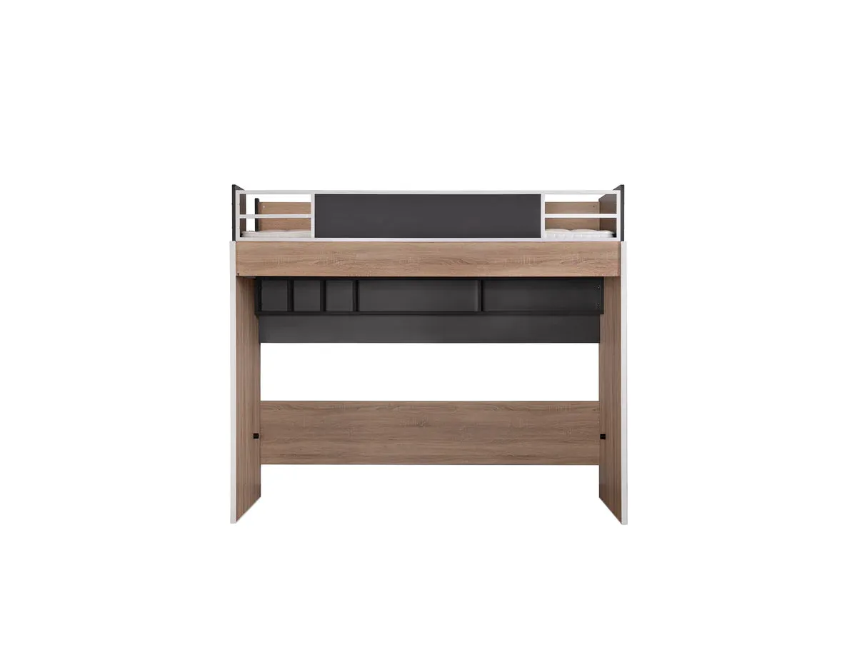 Super Cool New City Loft Bed With Desk - Grey | LED Lights