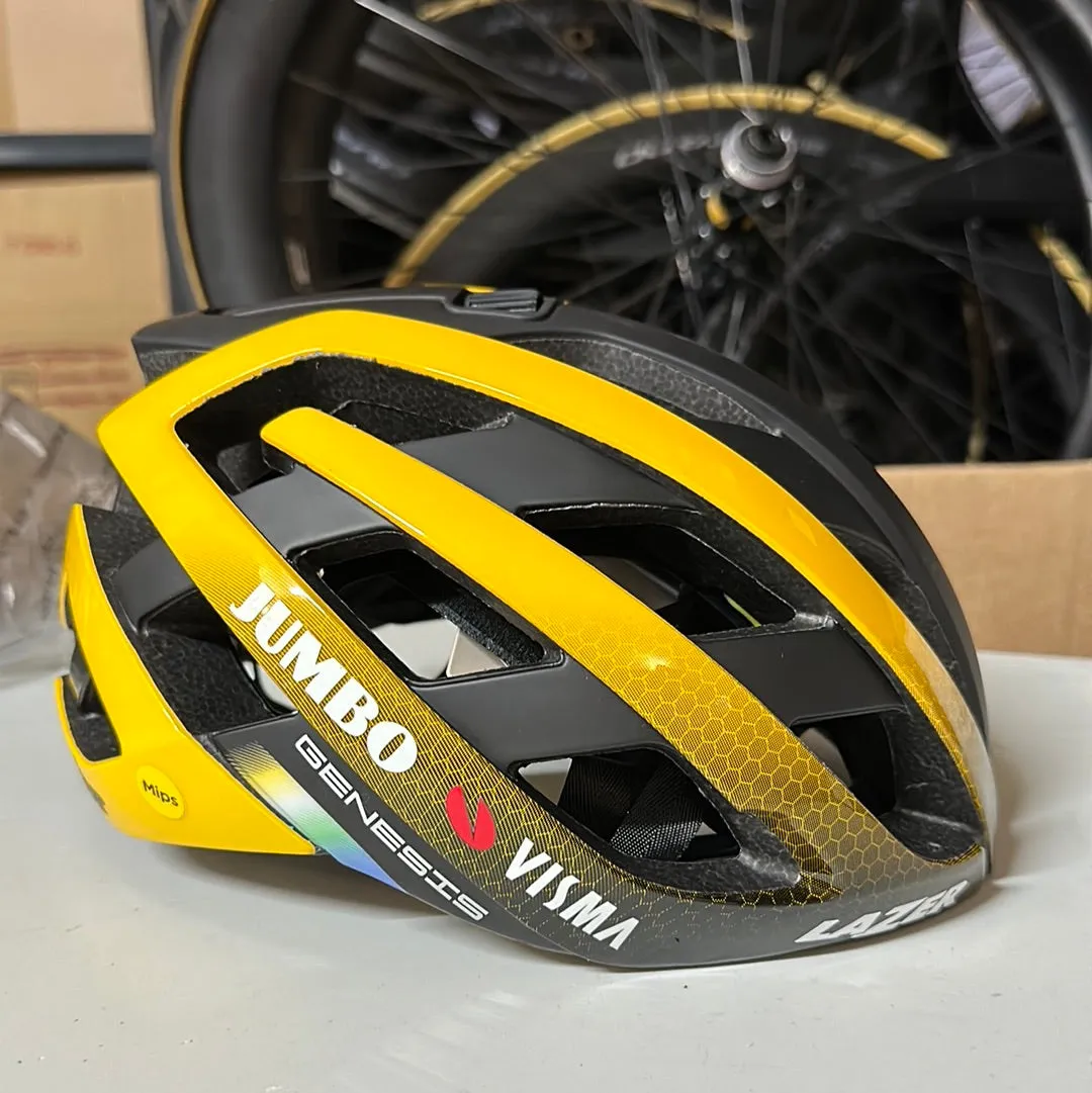 Team Jumbo Visma - Lazer Genesis MIPS - Yellow Black Gold 2023