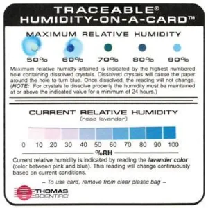 Thomas Traceable® Humidity-On-A-Card - Discountinued