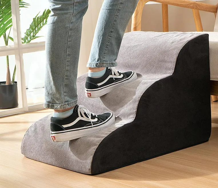 Two Tone Memory Foam Pet Stairs