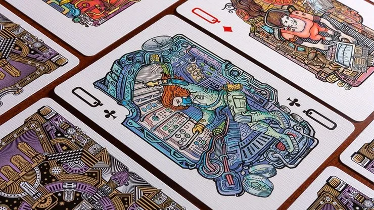 Vacuum Tube Space Playing Cards