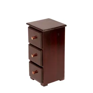 Wooden Miniature Outer Space 3 Drawer Chest Tower (The product is used as Desk organiser) (Mahogany Touch)