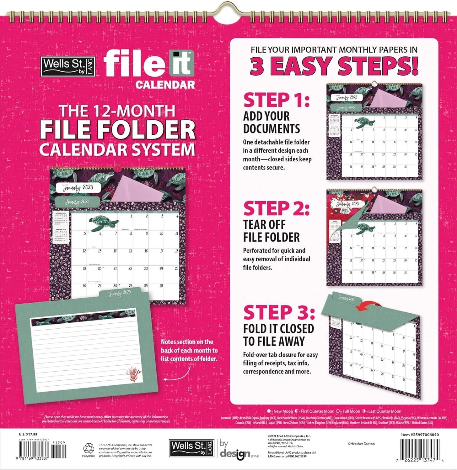 WSBL Flora & Fauna 2025 File-It Calendar