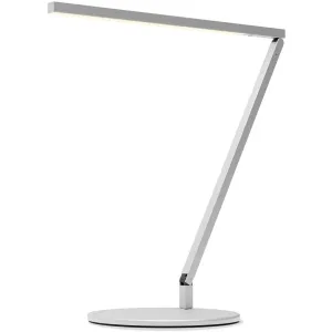 Z-Bar Solo Pro Gen 4 Silver Modern LED Desk Lamp with USB Port